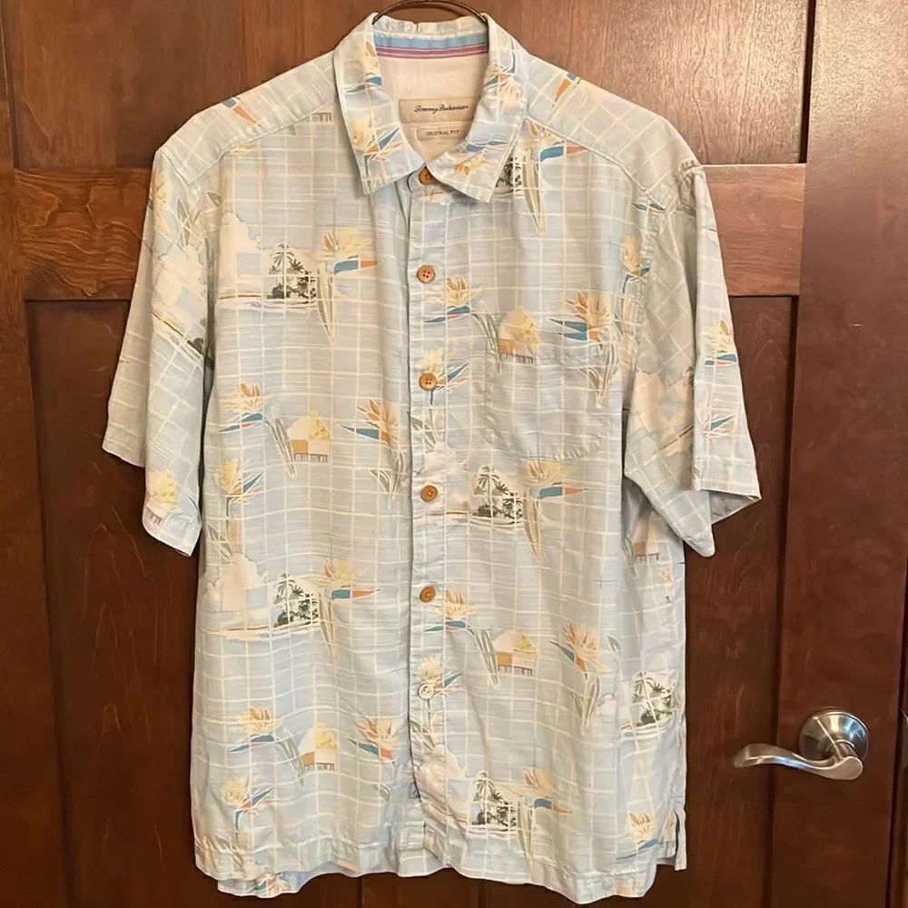 Tommy Bahama Silk Hawaiian Shirt - M